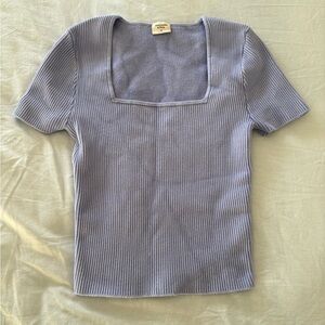 Abercrombie & Fitch Ribbed Square Top